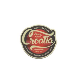 Magnet Croatia 3D okrugli