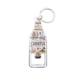 Metalni otvarač Croatia - Aquarel