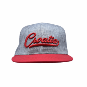 Kapa "Croatia" – sivi s crvenim šiltom